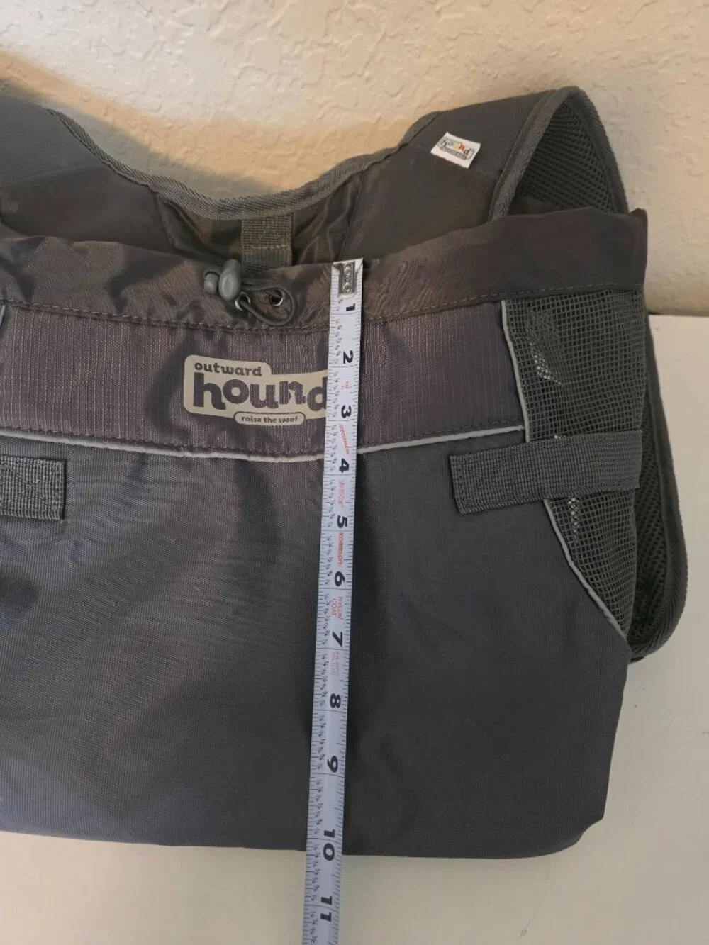 Outward Hound Gray Small Dog Backpack Carrying Case EUC 10 lb Capacity